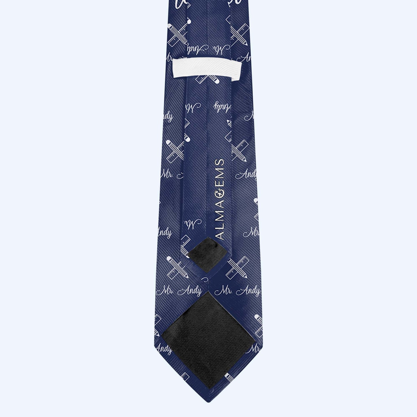 Trust Me I'm A Teacher Tie With Chalkboards And Apples
