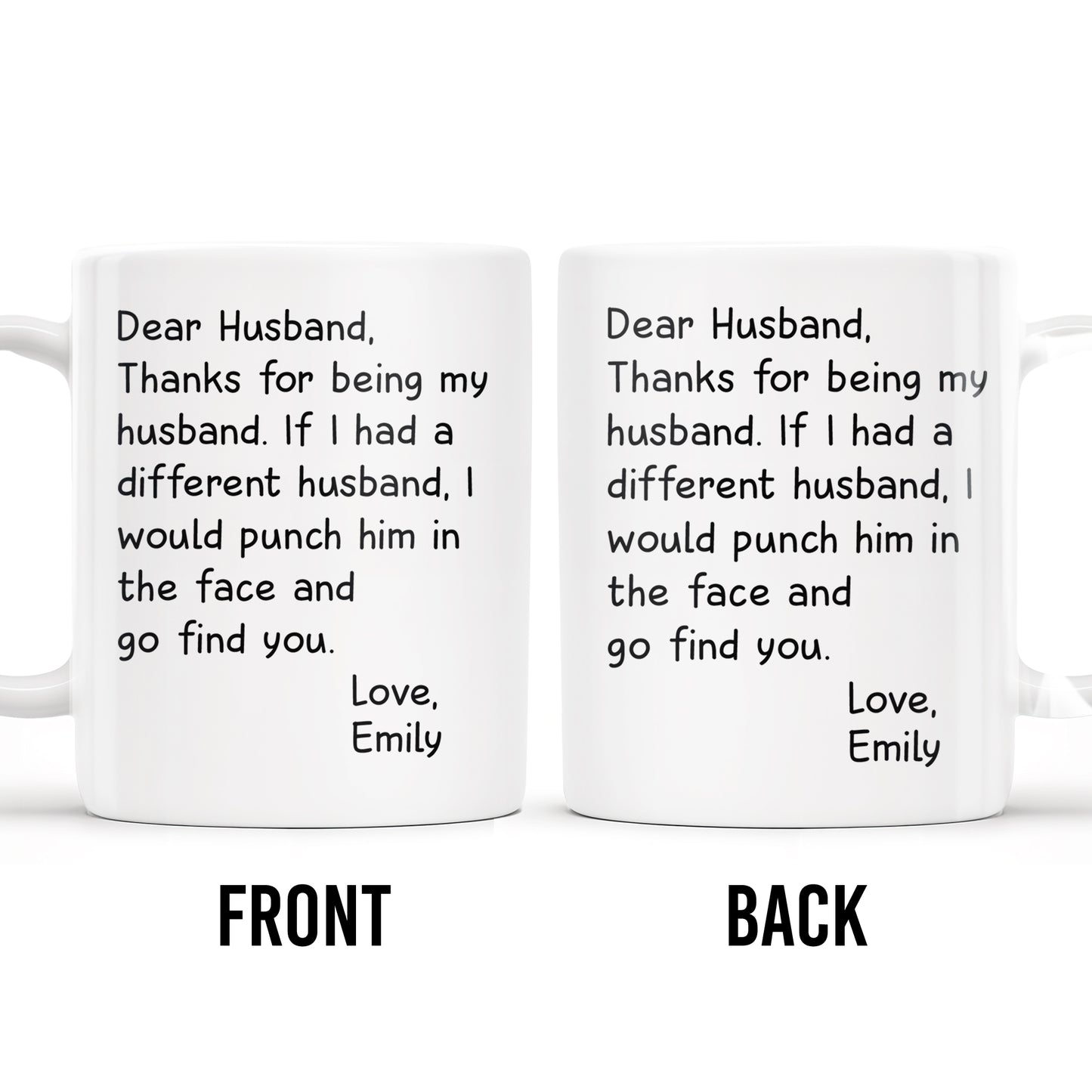 Thanks For Being My Husband Unique Punch Line