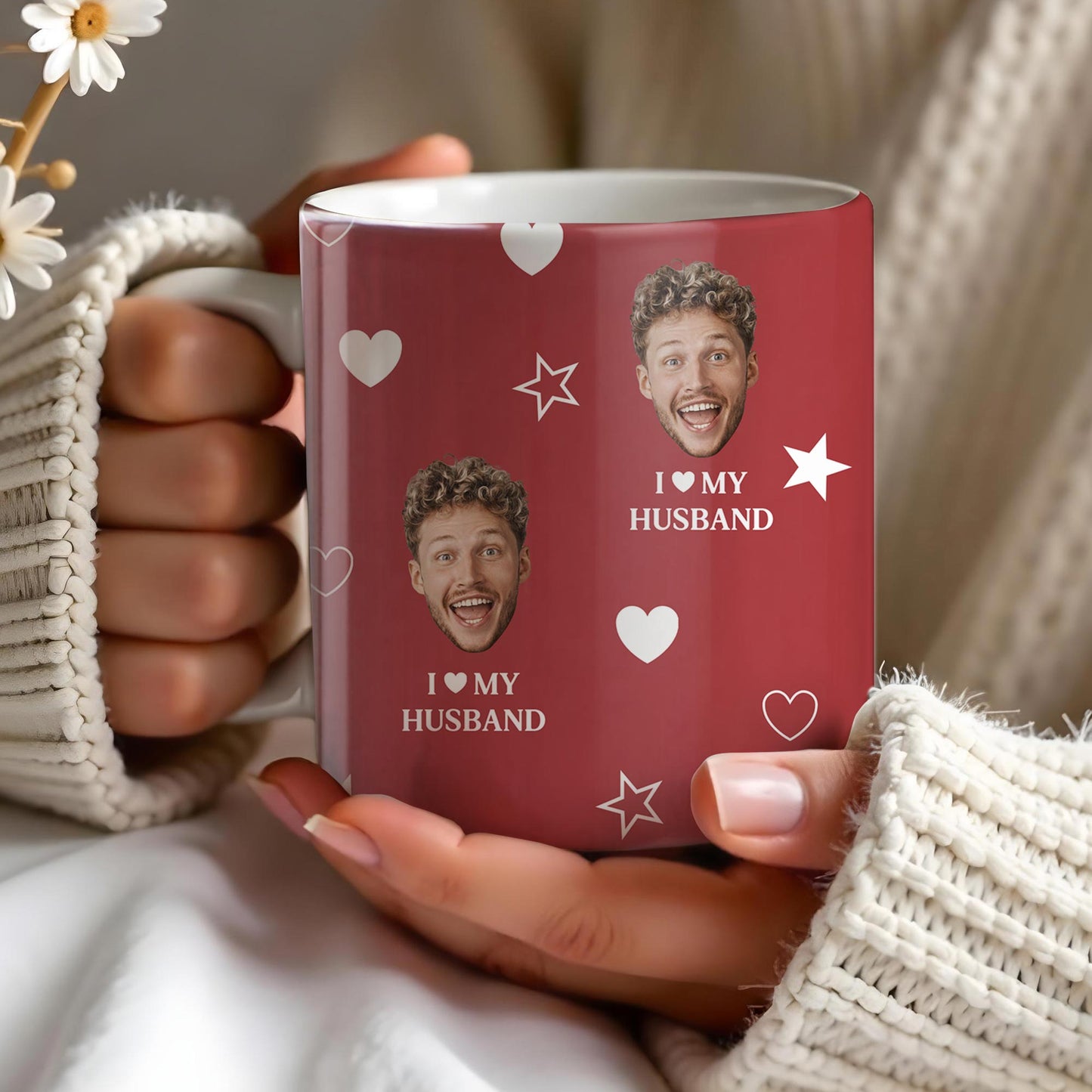 I Love My Husband With Hearts And Stars