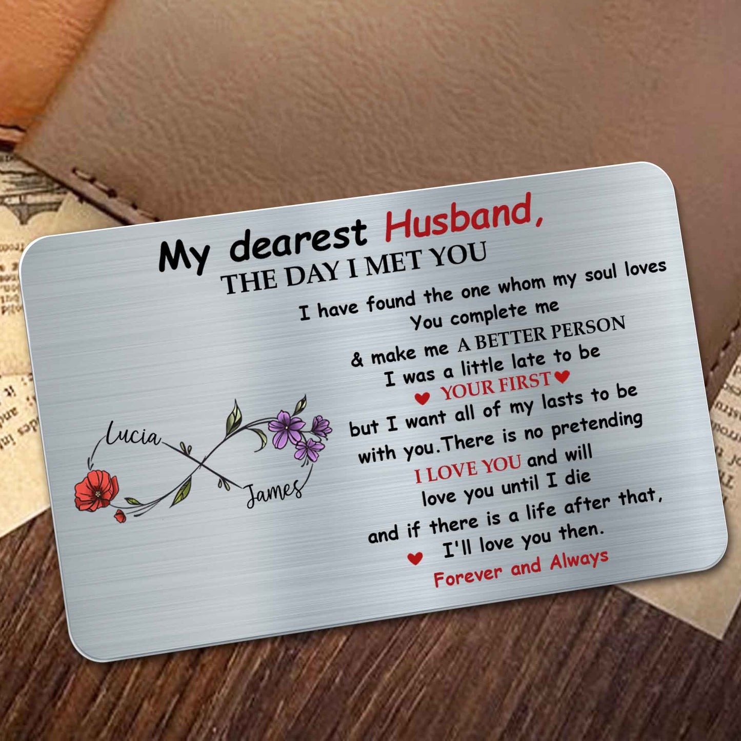My Dearest Husband, The Day I Met You, Flowers