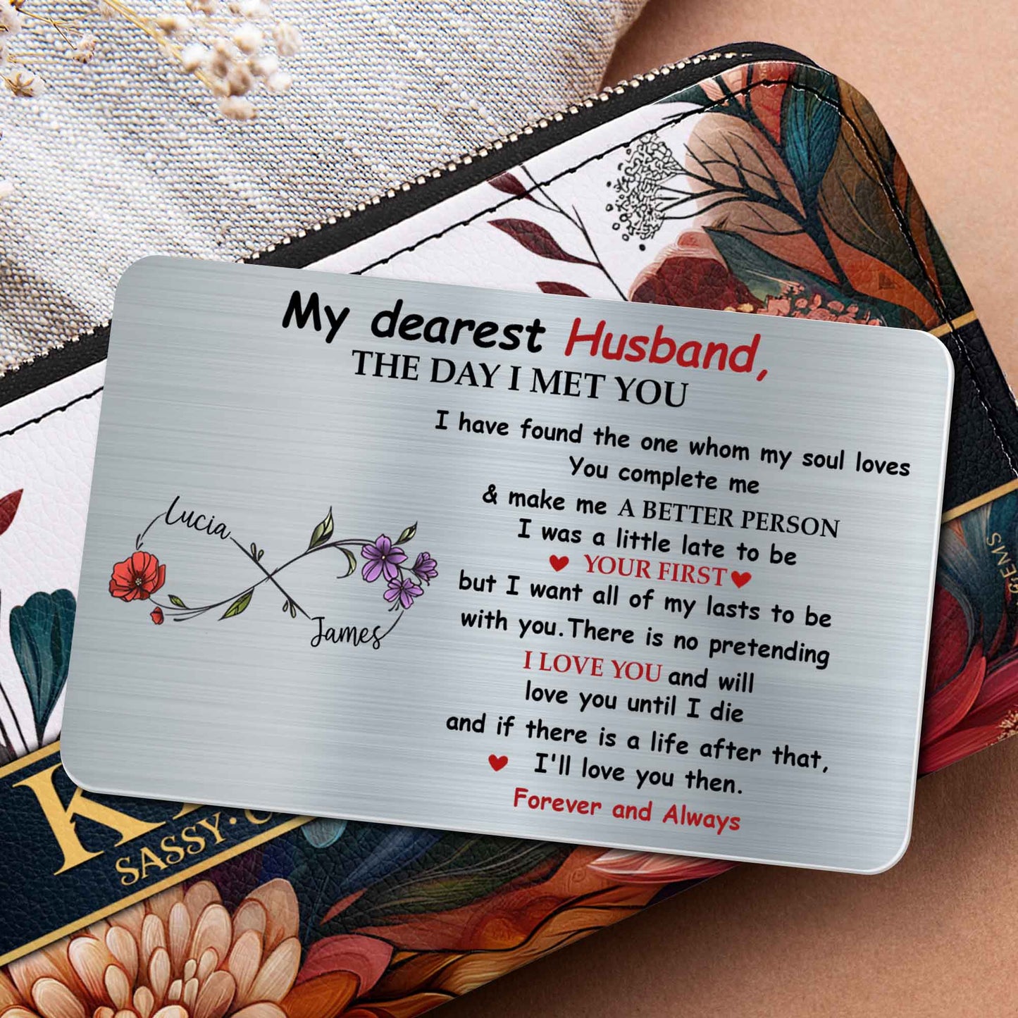 My Dearest Husband, The Day I Met You, Flowers