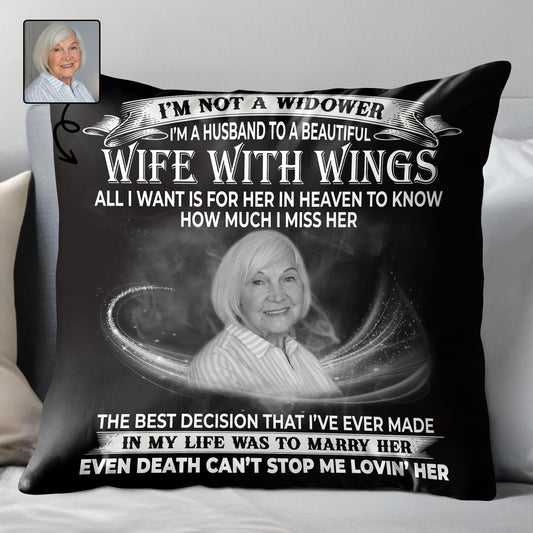 Husband to a Beautiful Wife with Wings Memorial Tribute