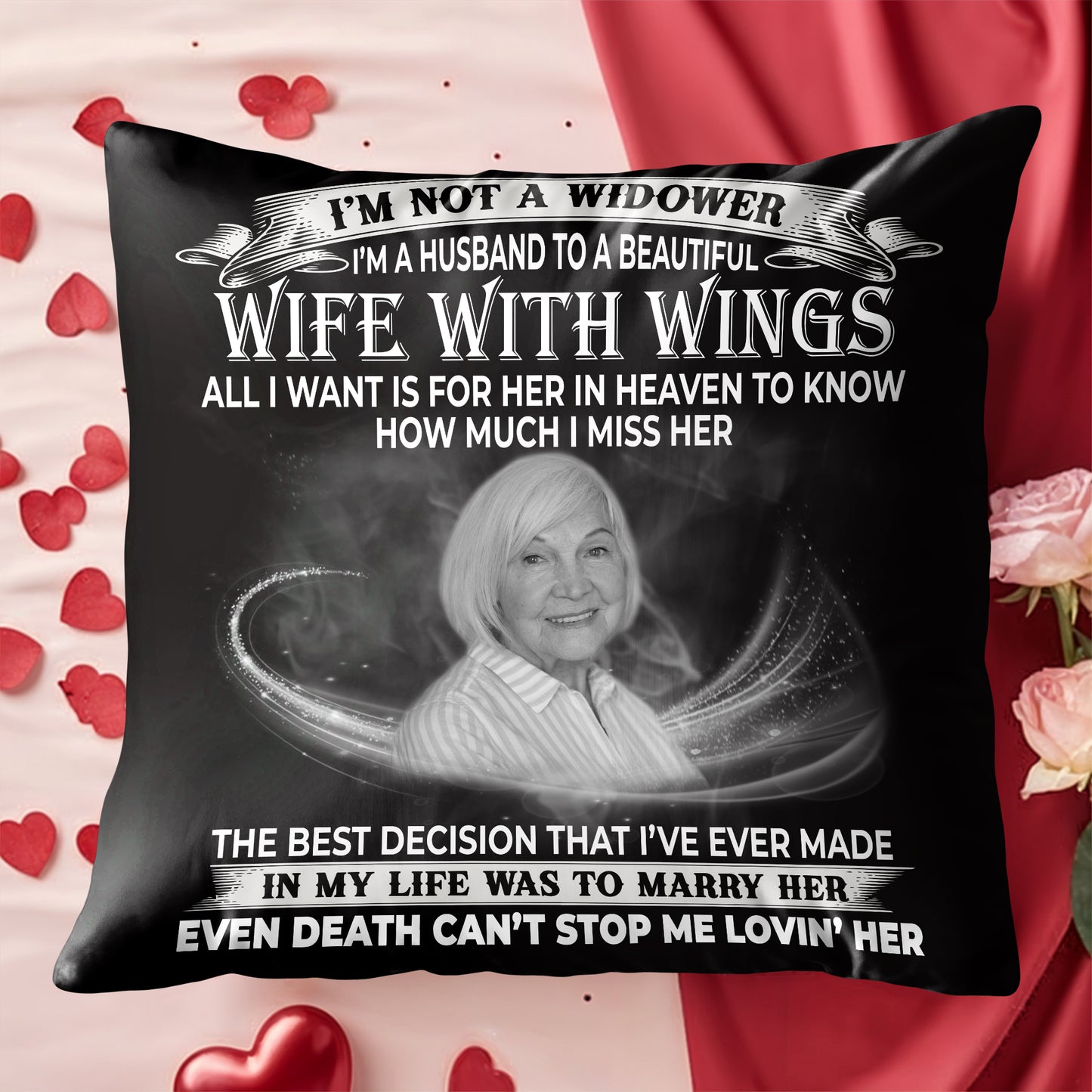 Husband to a Beautiful Wife with Wings Memorial Tribute