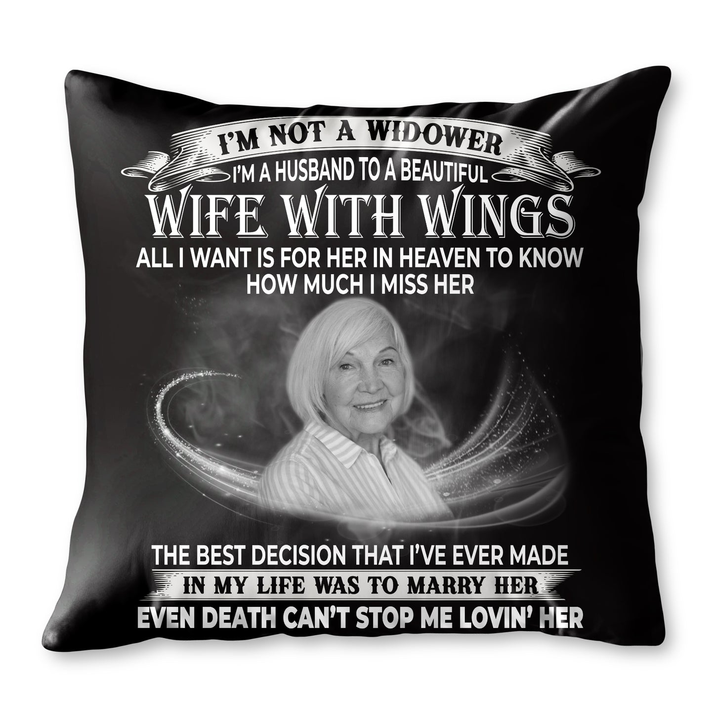 Husband to a Beautiful Wife with Wings Memorial Tribute