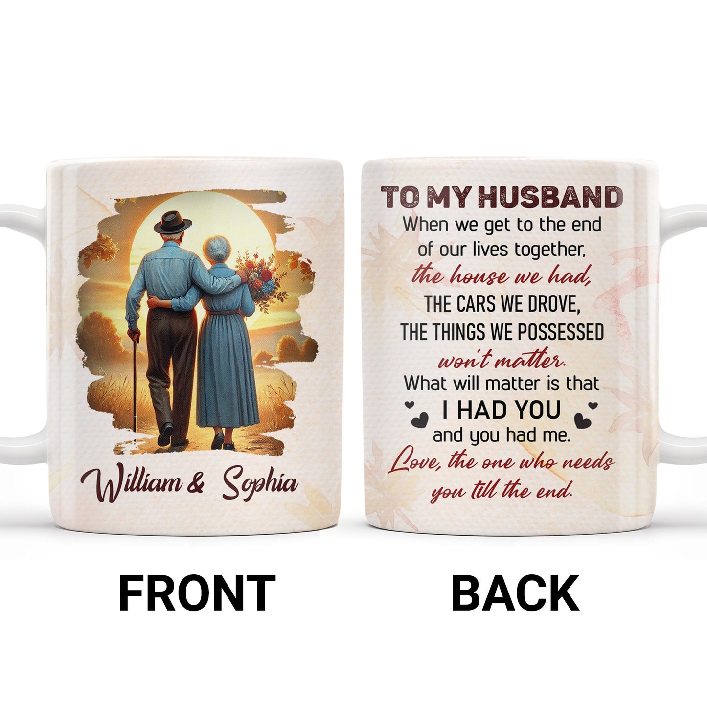To My Husband, The House We Had, Elderly Couple and Sunset