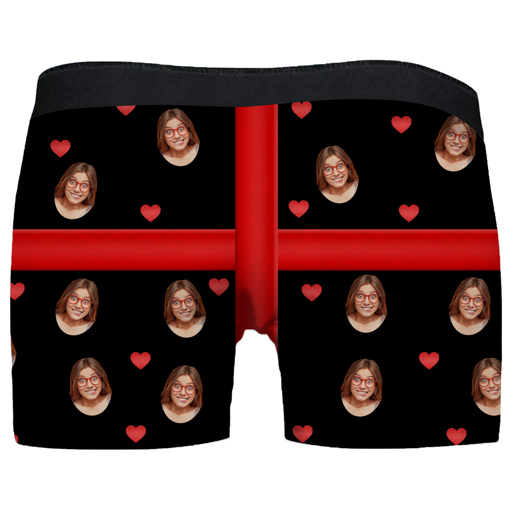 Huge Gift, Faces And Hearts Design