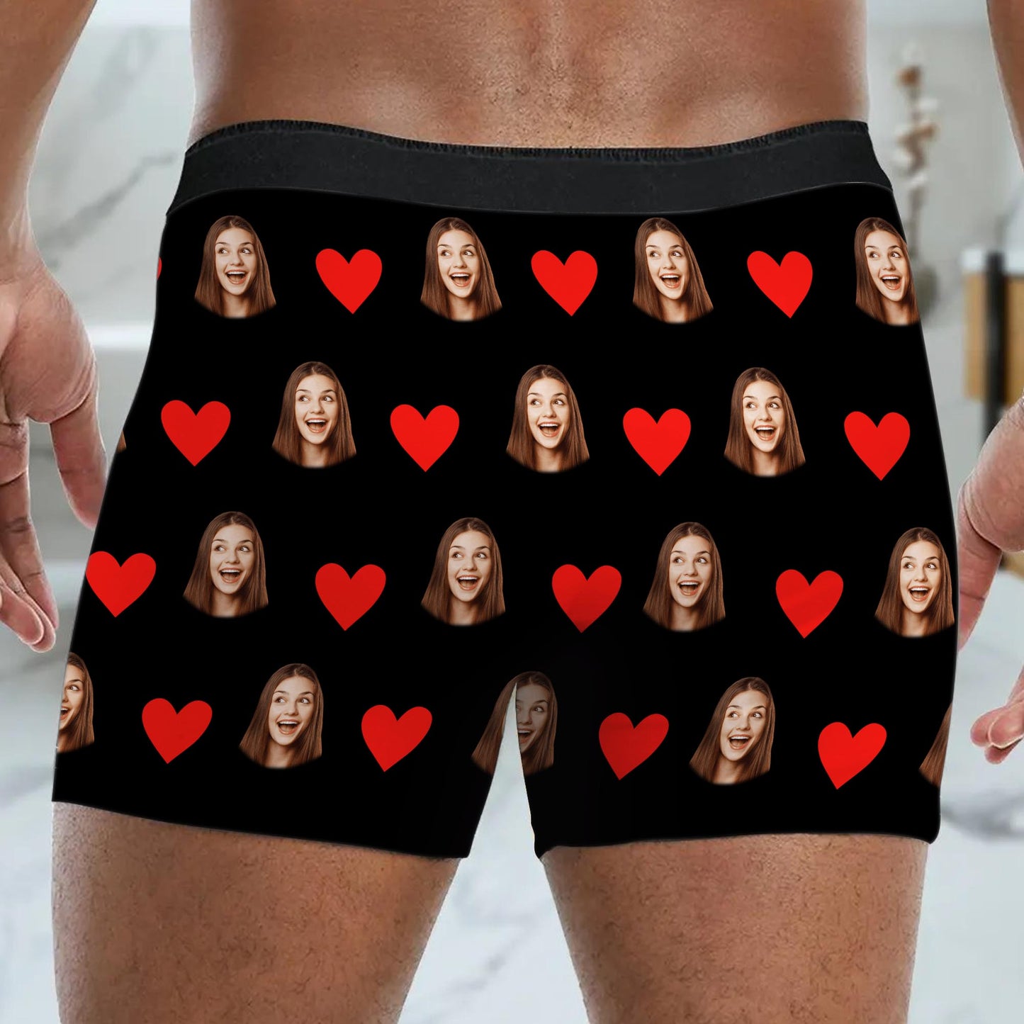 Customizable Faces And Hearts Design