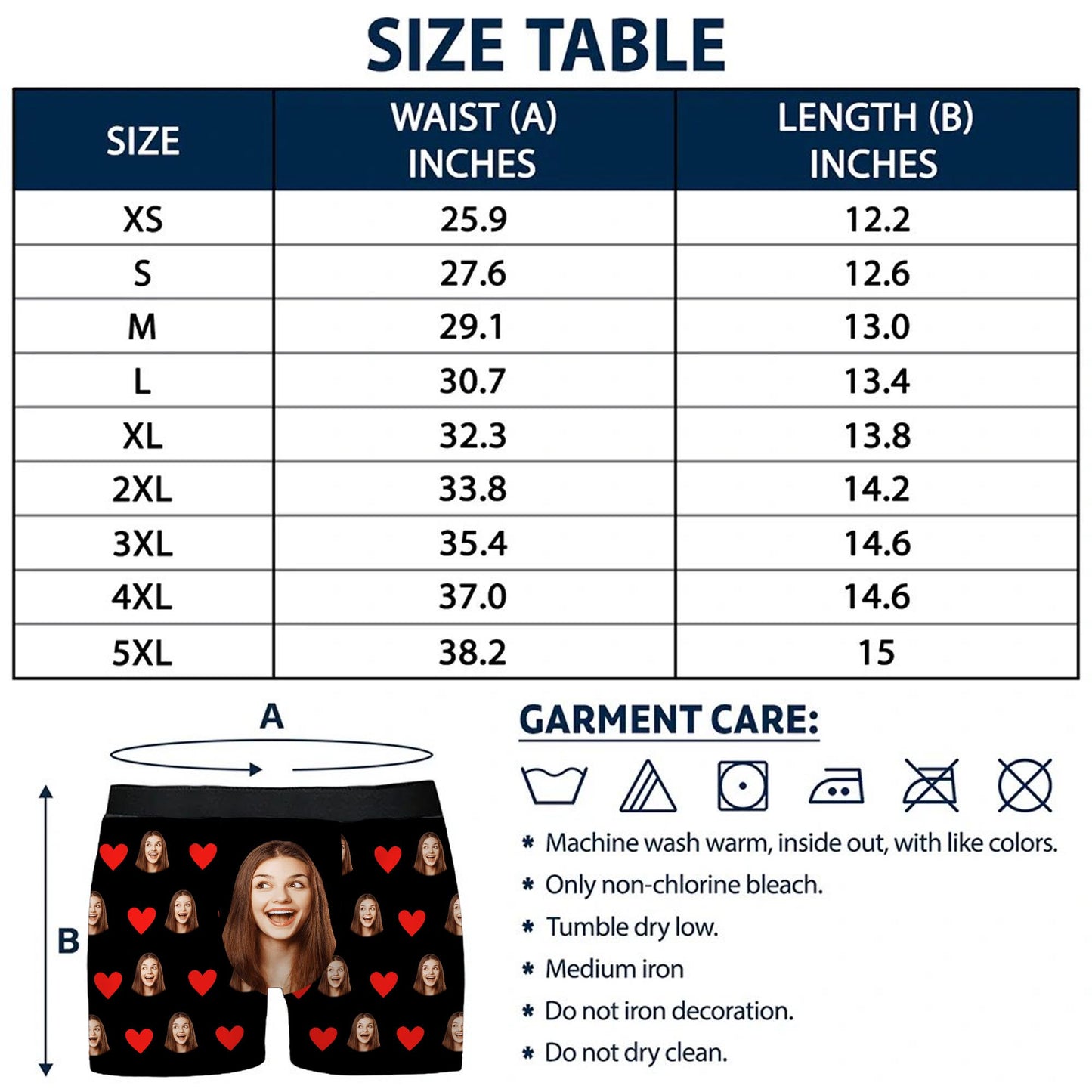 Customizable Faces And Hearts Design