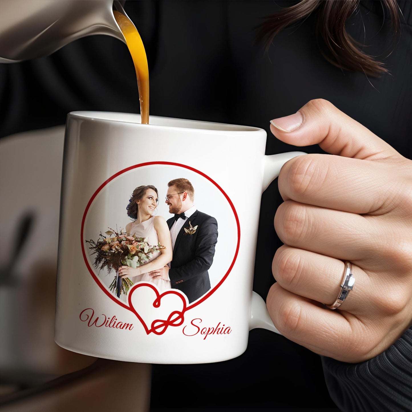 To My Husband, Sometimes It's Hard To Find The Words To Tell You, Wedding Couple and Hearts