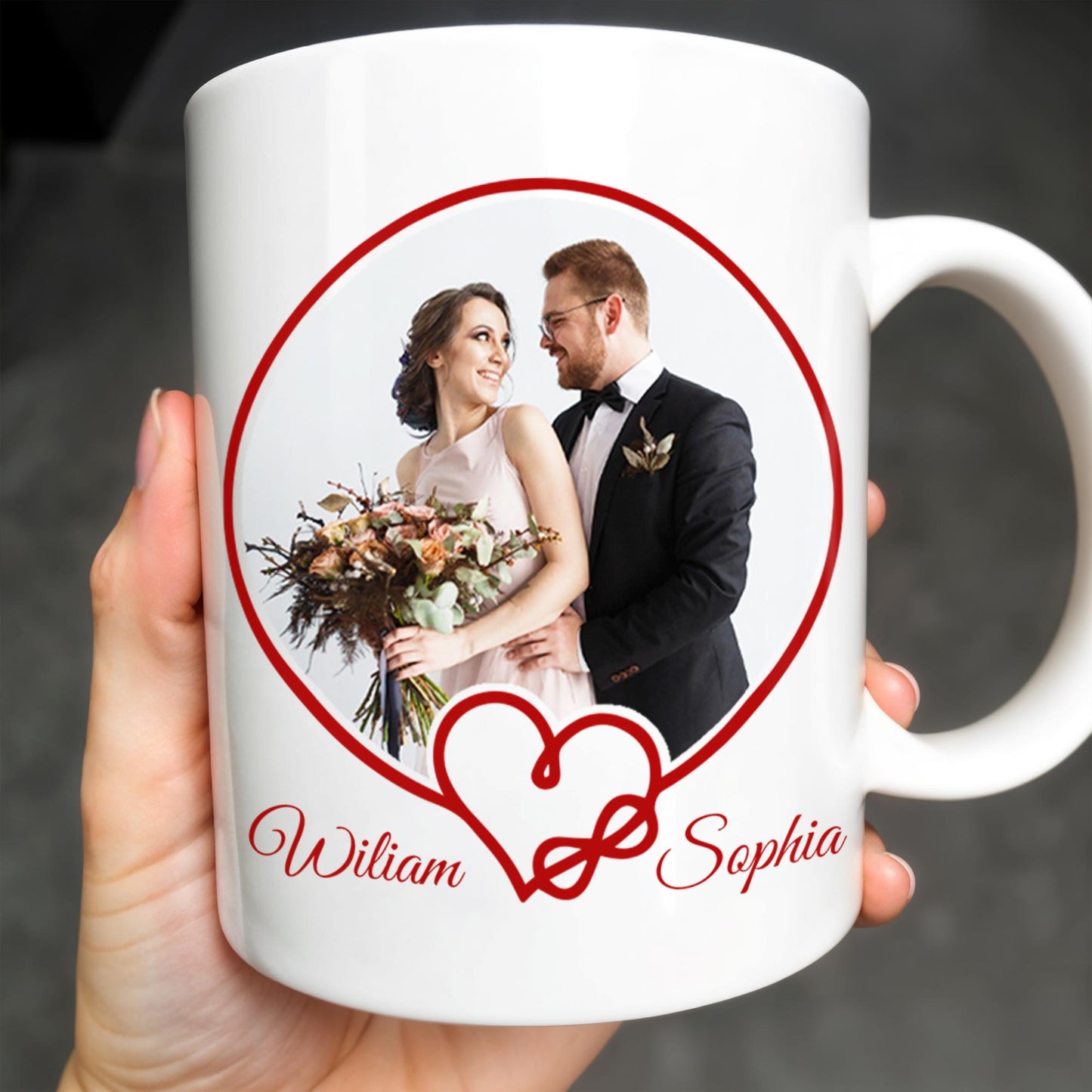 To My Husband, Sometimes It's Hard To Find The Words To Tell You, Wedding Couple and Hearts