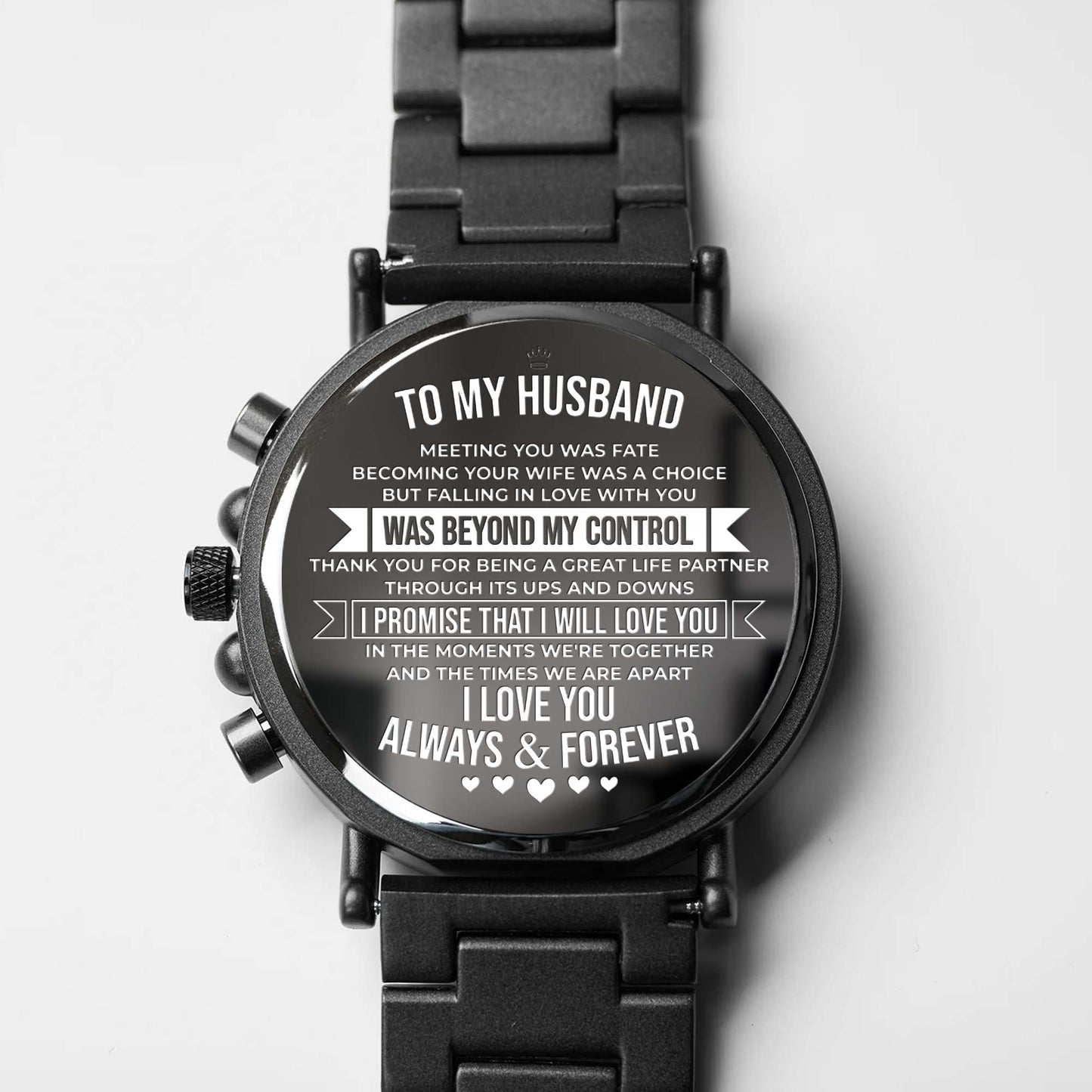 To My Husband, Love Always And Forever, Heart Symbols
