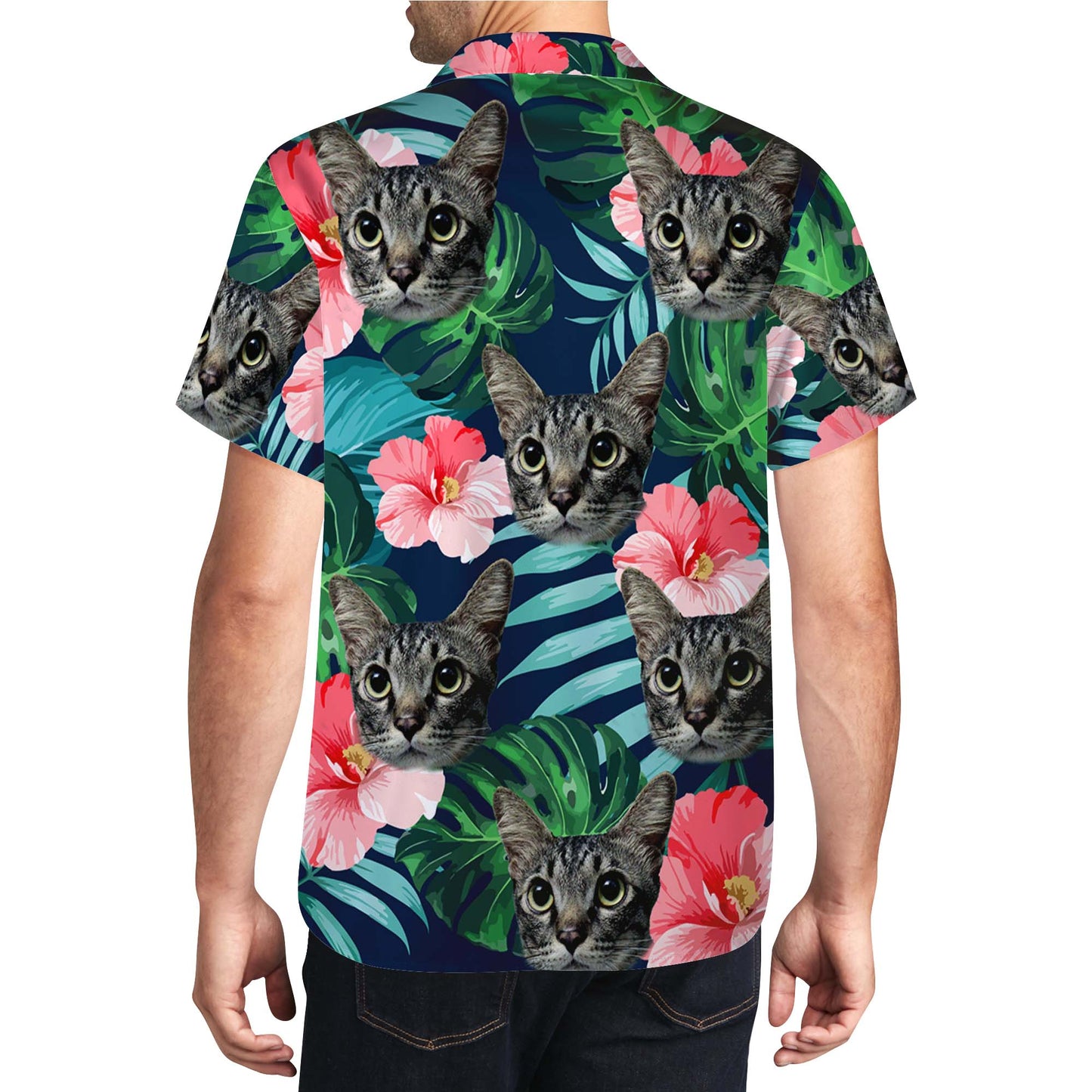 Chemise hawaïenne personnalisée avec votre photo - Chemise hawaïenne unisexe personnalisée - HW_LL04