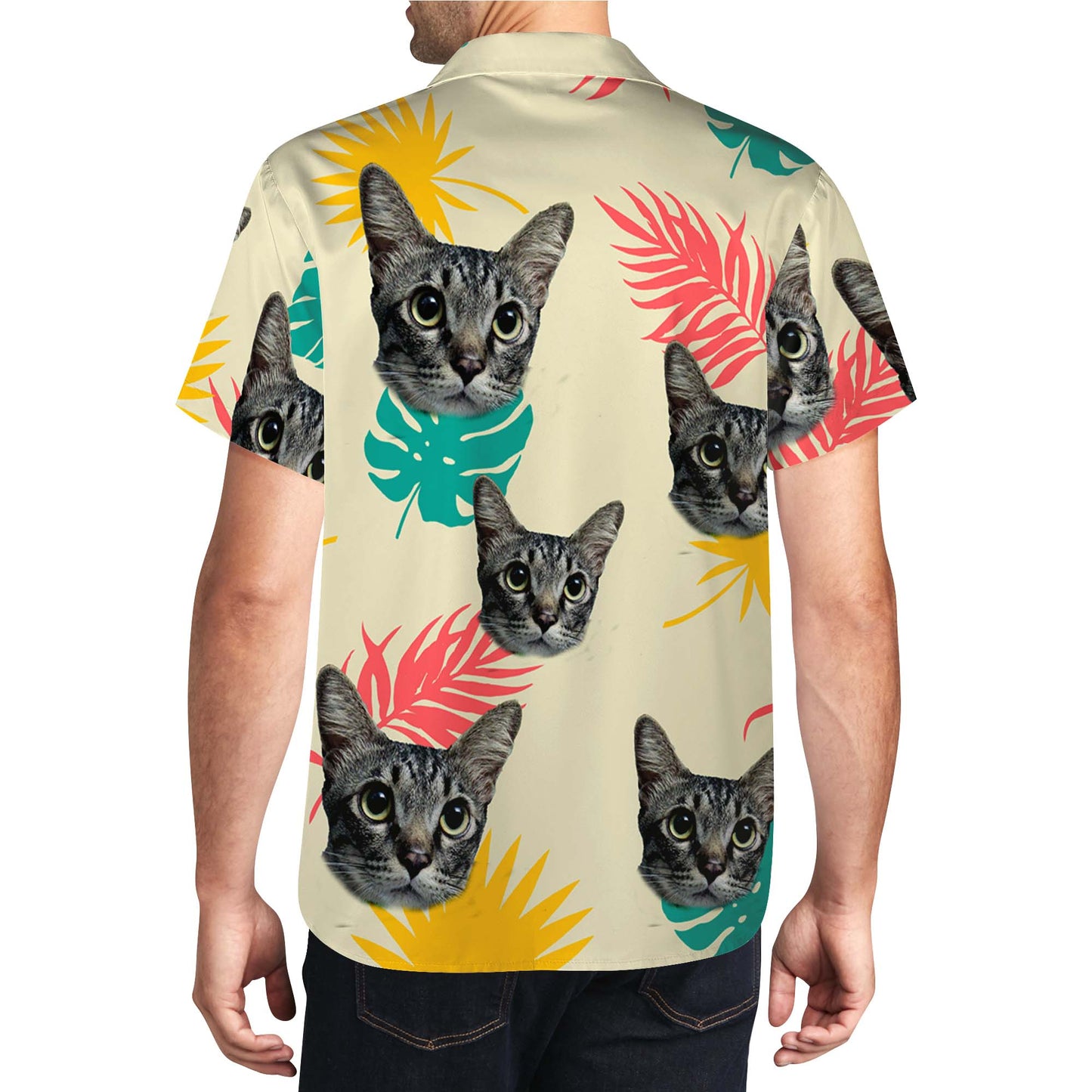Chemise hawaïenne personnalisée avec votre photo - Chemise hawaïenne unisexe personnalisée - HW_LL05
