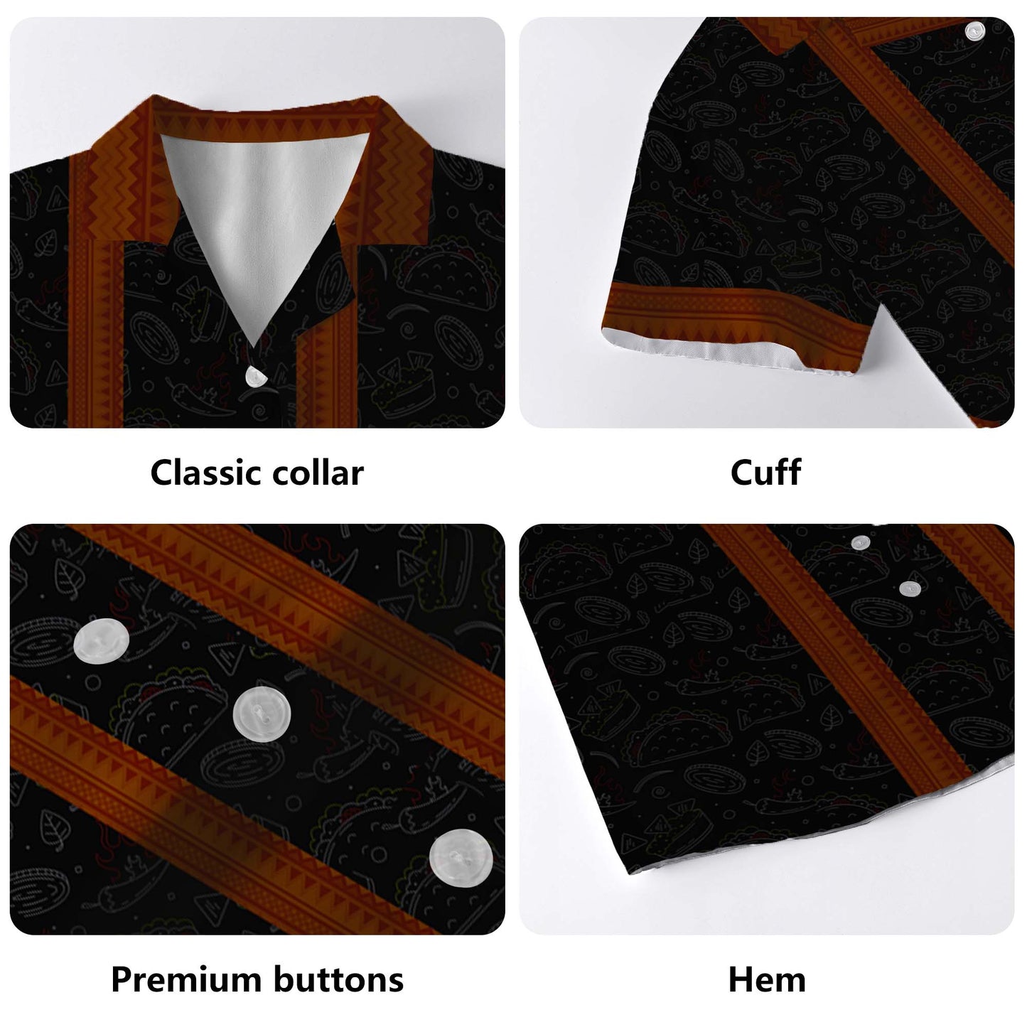 Les tacos font de moi une meilleure personne - Chemise hawaïenne unisexe personnalisée - HW_MX02