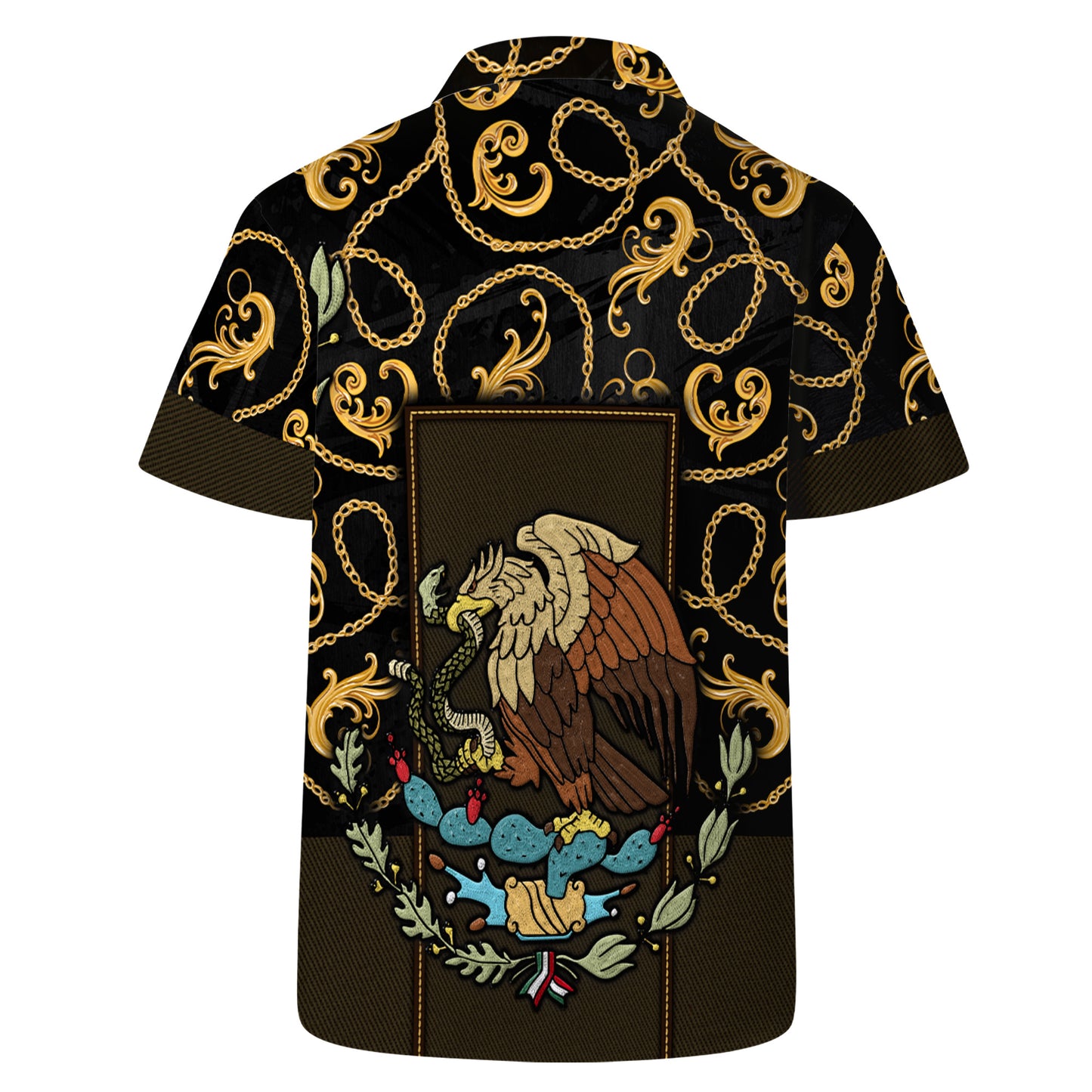 The Golden Eagle - Personalized Custom Unisex Hawaiian Shirt - HW_MX09