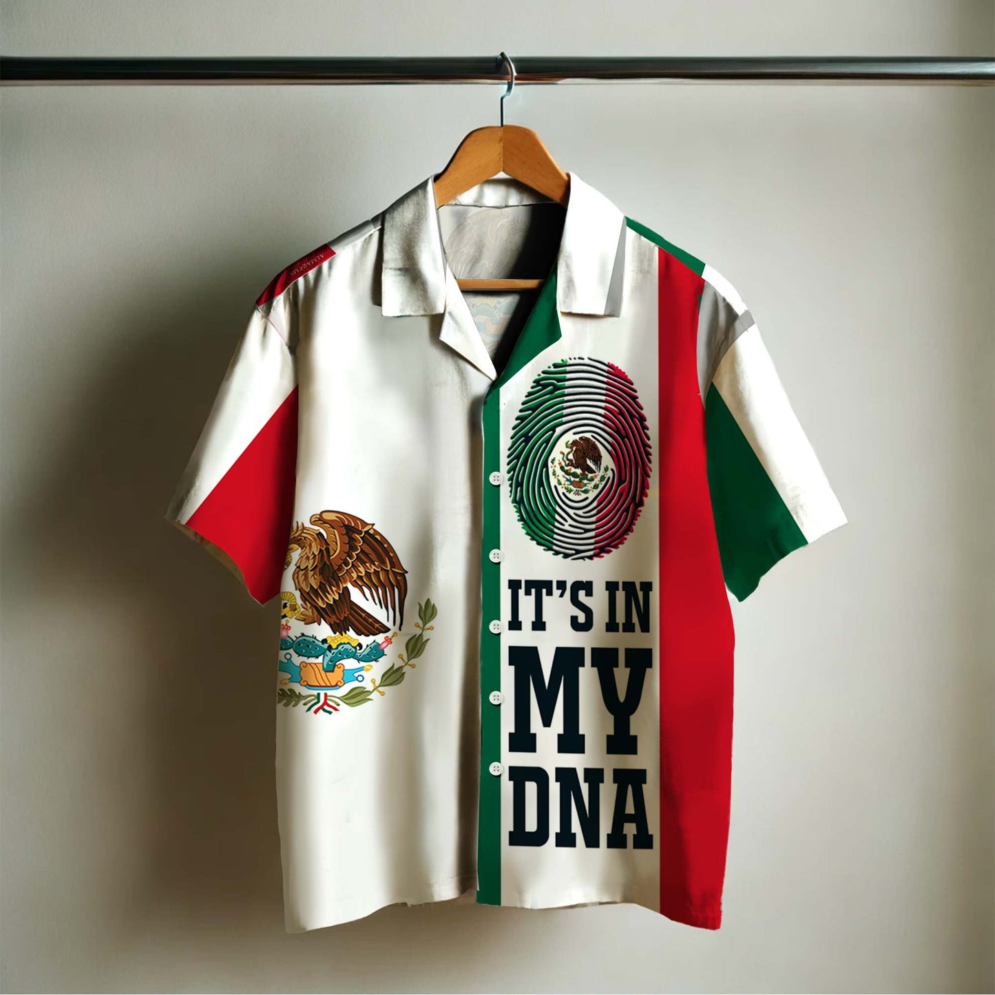 C'EST DANS MON ADN - Chemise hawaïenne unisexe personnalisée - HW_MX11