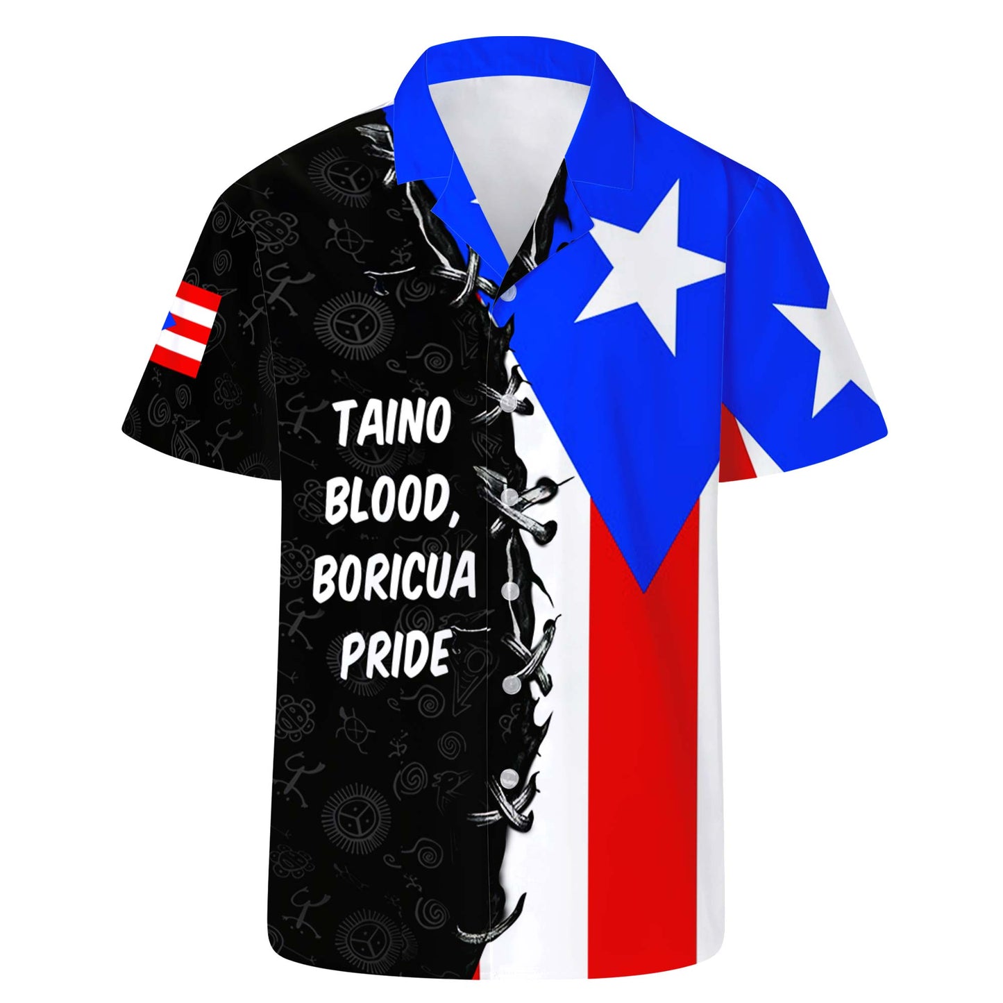 Sang Taino, fierté Boricua – Chemise hawaïenne unisexe personnalisée – HW_MX41