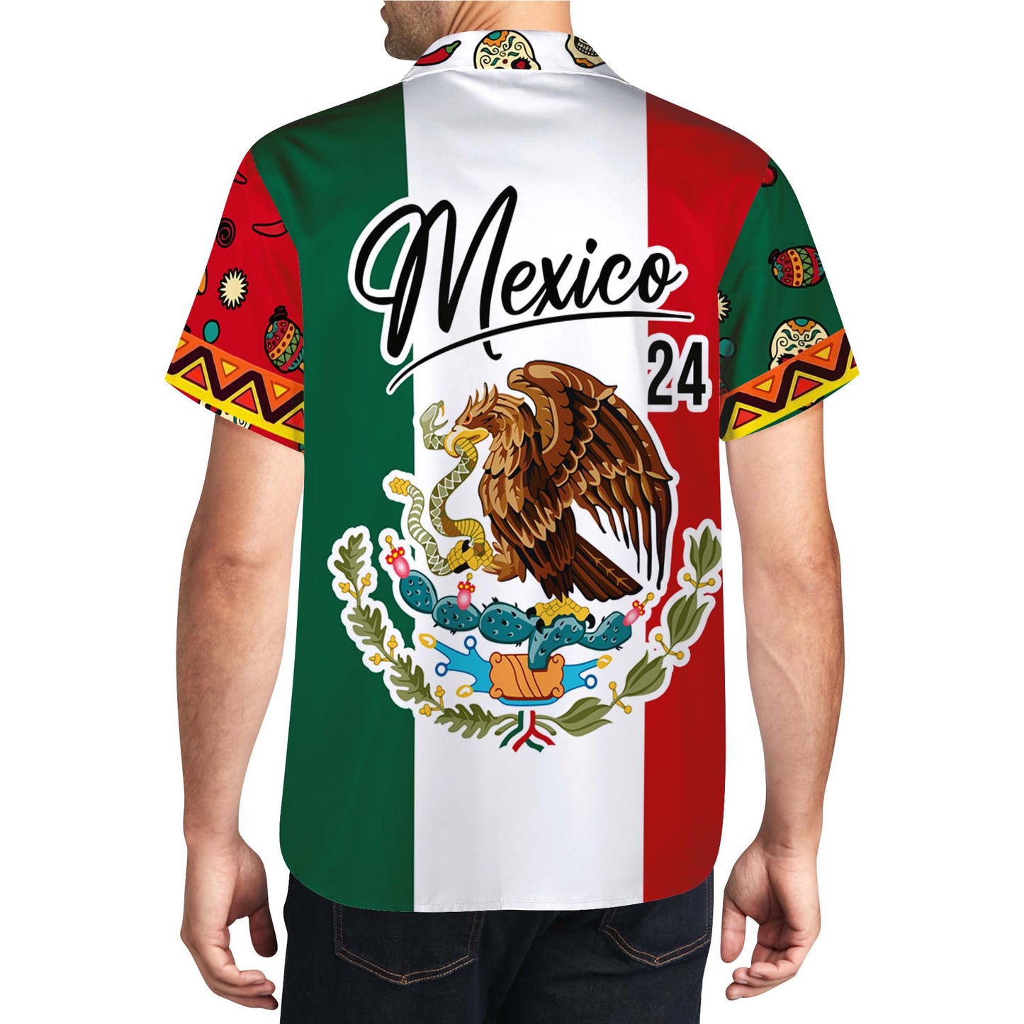 Mexico Mi Amor - Chemise hawaïenne unisexe personnalisée - HW_MX42