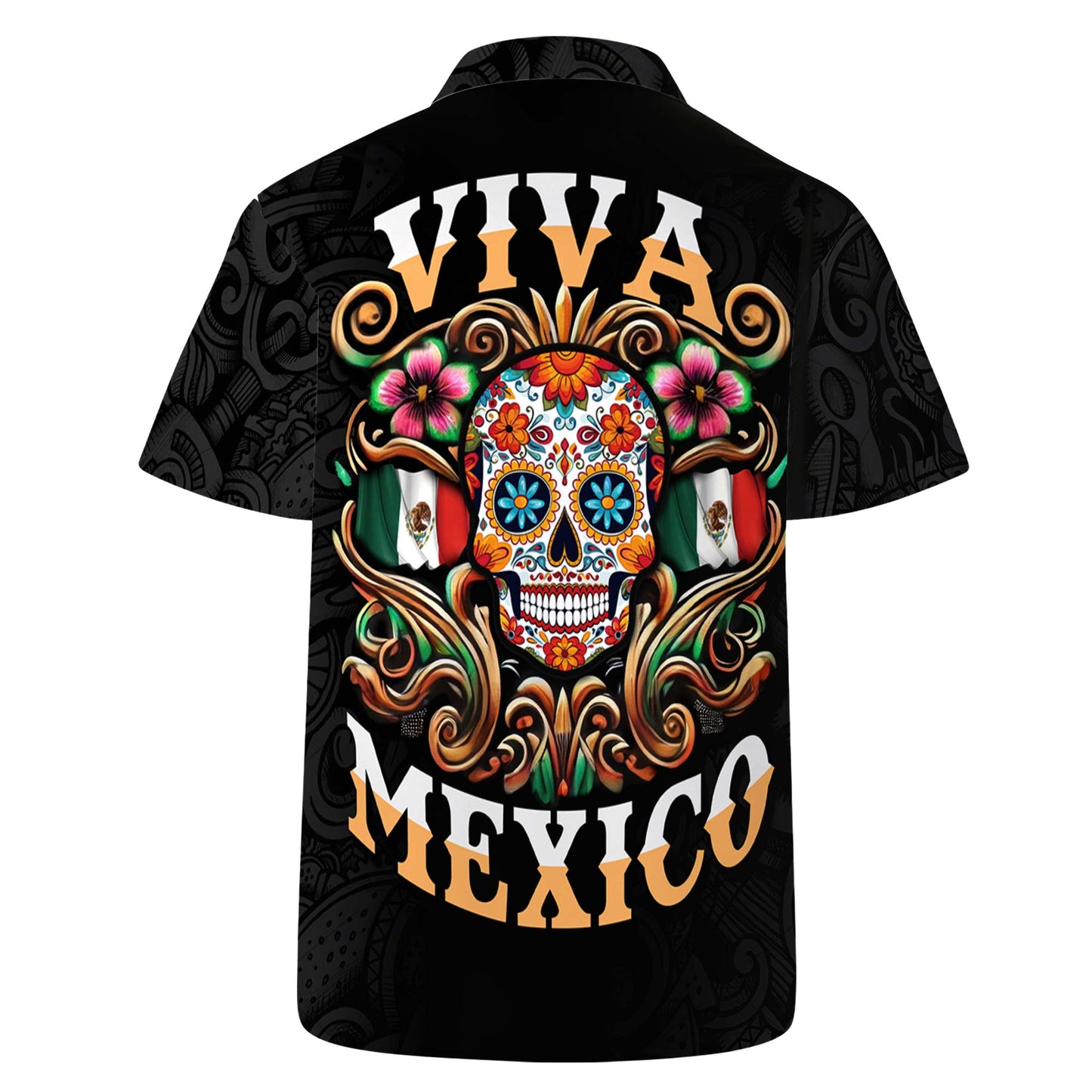 Viva Mexico - Chemise hawaïenne unisexe personnalisée - HW_MX45