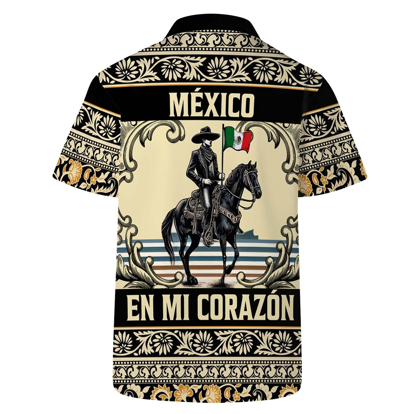 México En Mi Corazón - Camisa hawaiana unisex personalizada personalizada - HW_MX46