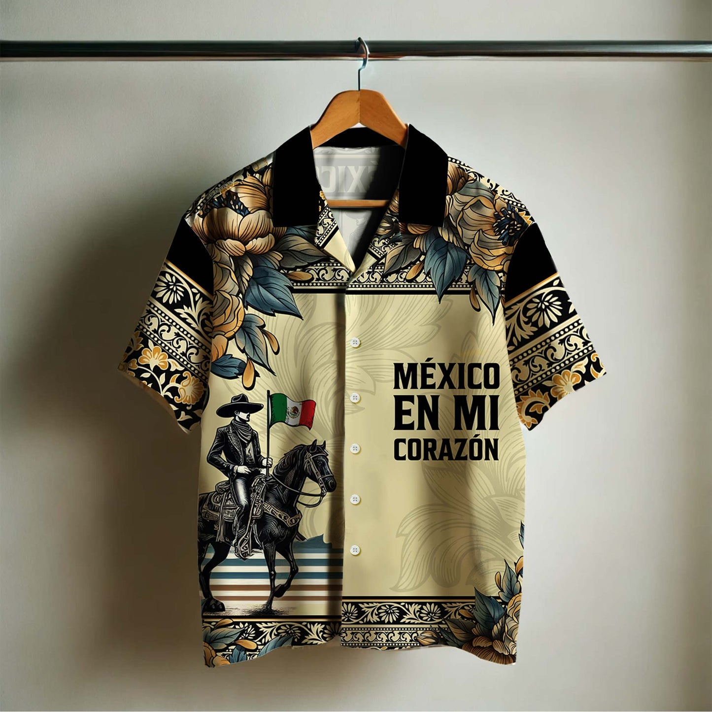 México En Mi Corazón - Camisa hawaiana unisex personalizada personalizada - HW_MX46