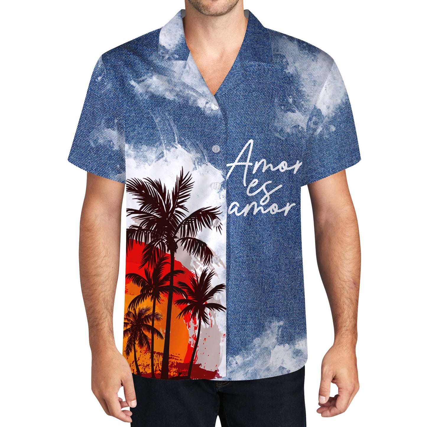 Amor es Amor - Camisa hawaiana unisex personalizada - HW_MX47
