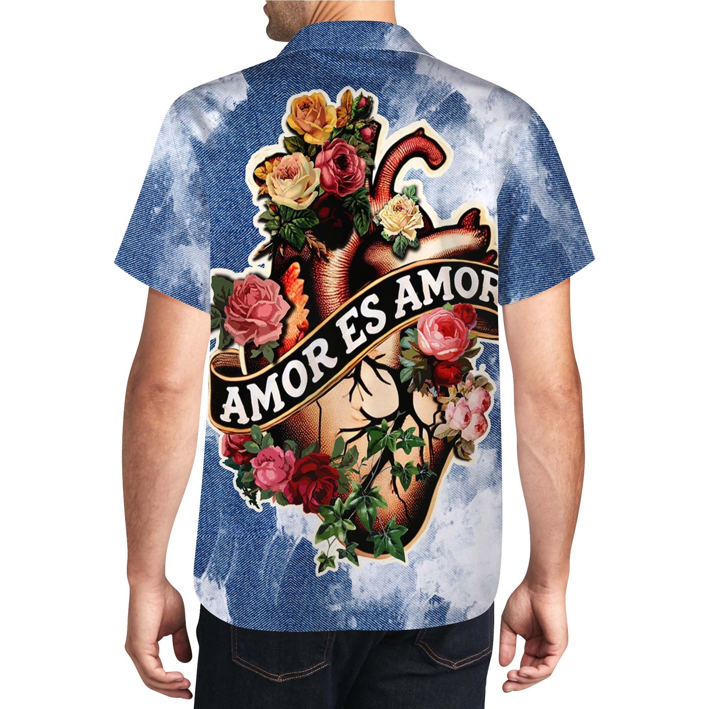 Amor es Amor - Camisa hawaiana unisex personalizada - HW_MX47