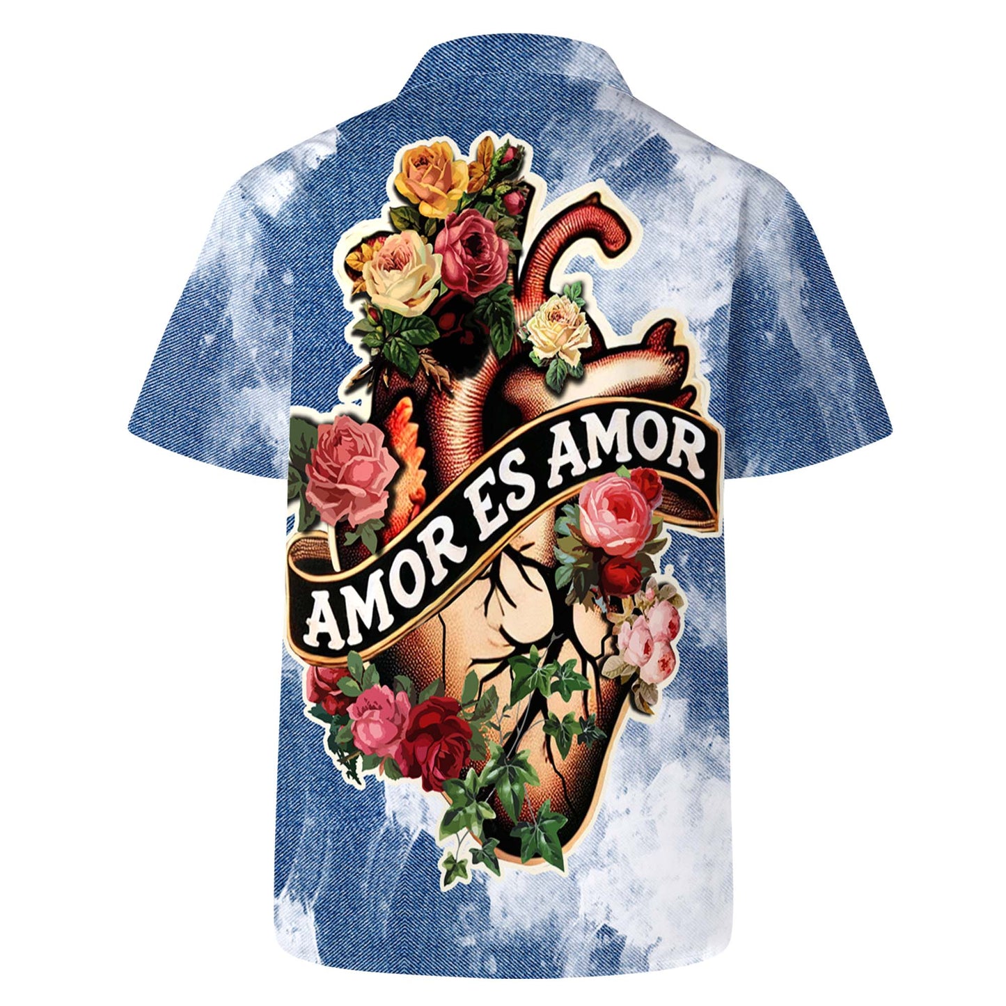 Amor es Amor - Camisa hawaiana unisex personalizada - HW_MX47