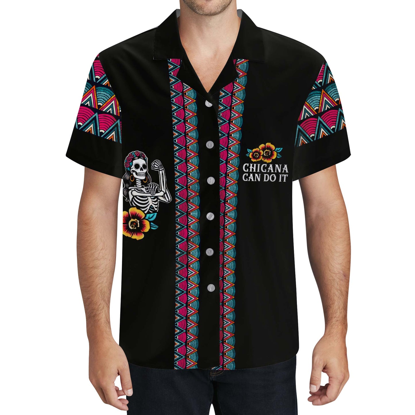 Chicana Can Do It - Personalized Custom Unisex Hawaiian Shirt - HW_MX20