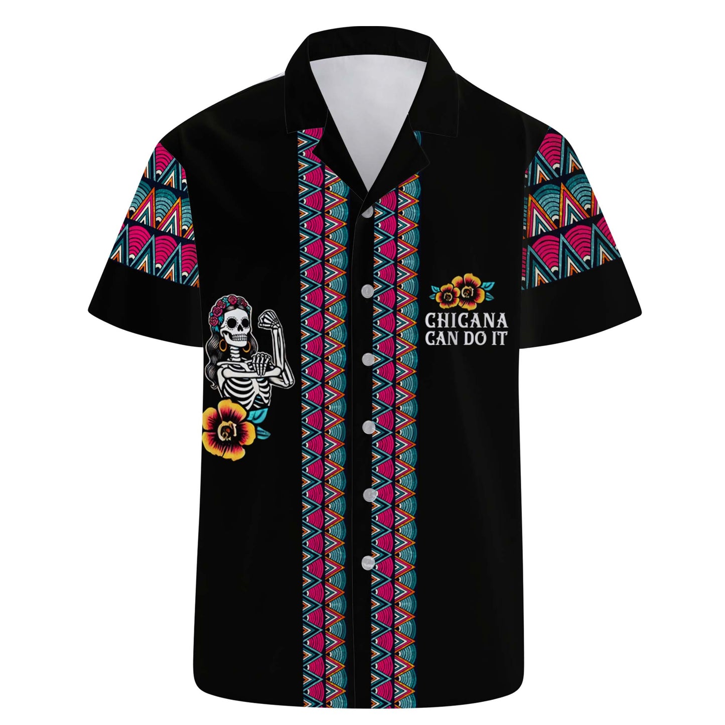 Chicana Can Do It - Personalized Custom Unisex Hawaiian Shirt - HW_MX20