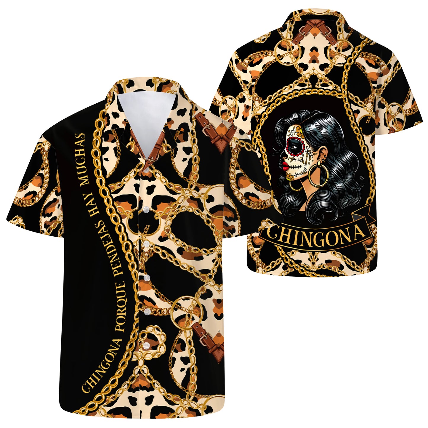 Chingona Porque Pendejas Hay Muchas - Chemise hawaïenne unisexe personnalisée - HW_MX51
