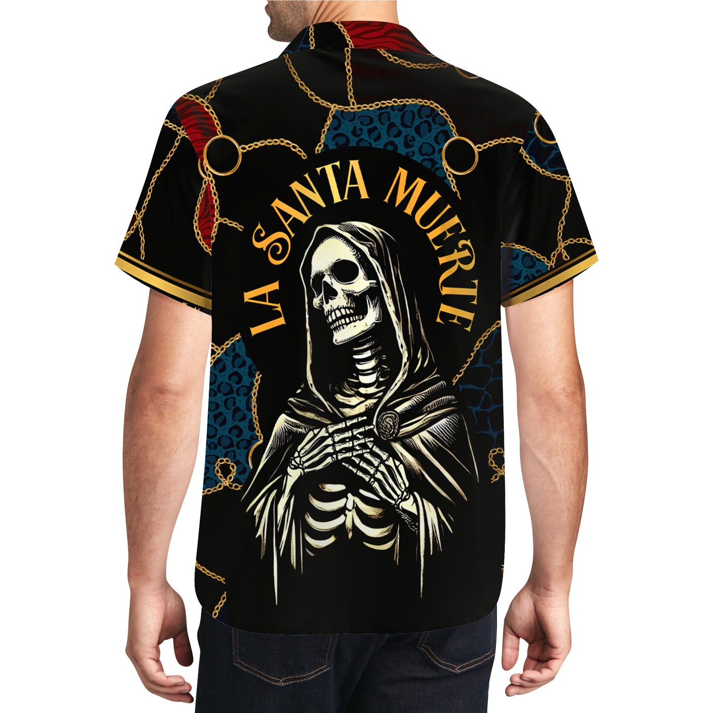 La Santa Muerte - Chemise hawaïenne unisexe personnalisée - HW_MX55