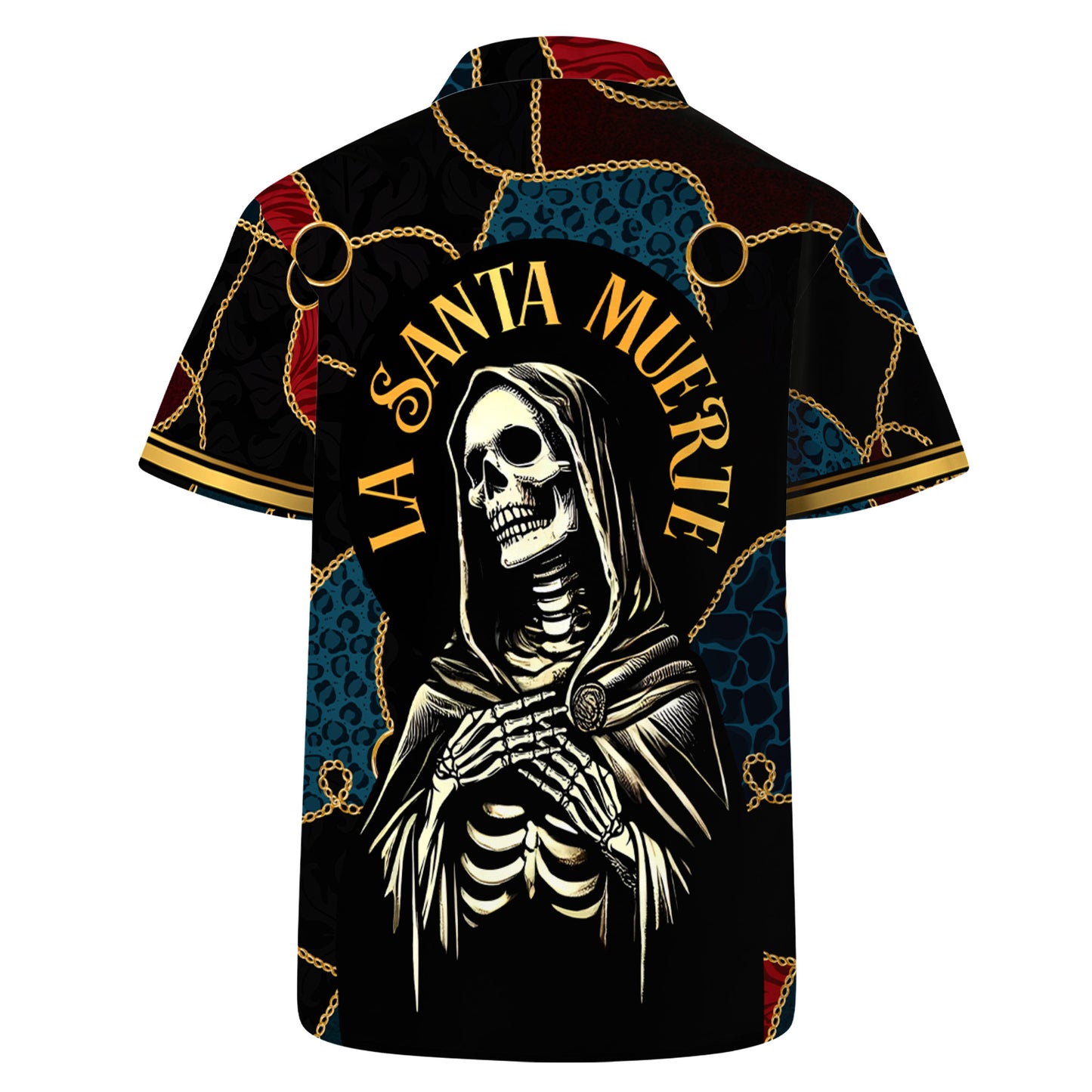 La Santa Muerte - Chemise hawaïenne unisexe personnalisée - HW_MX55
