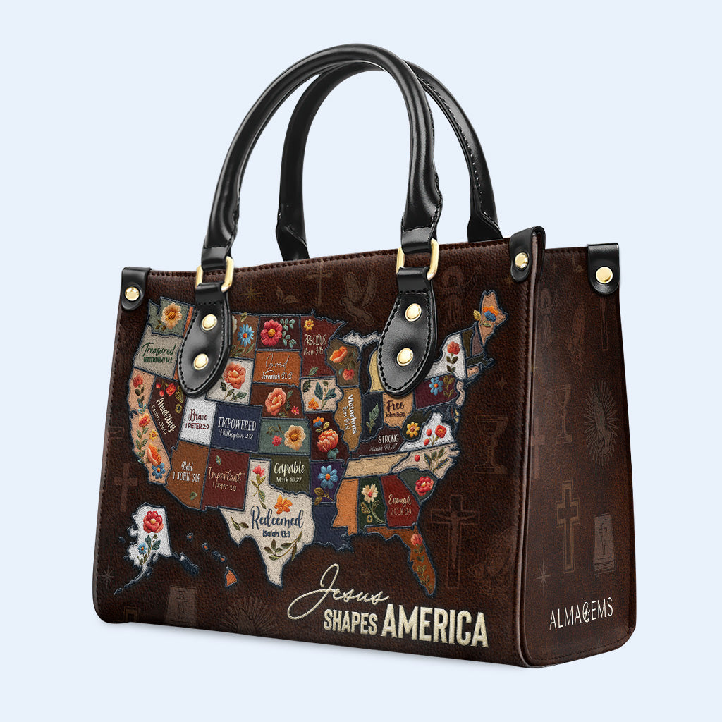 Jesus Shapes America - Bolso de Cuero - IND02