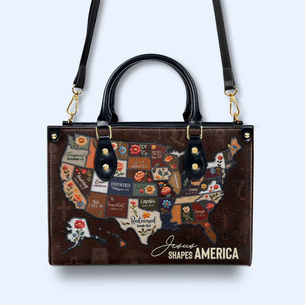 Jesus Shapes America - Bolso de Cuero - IND02