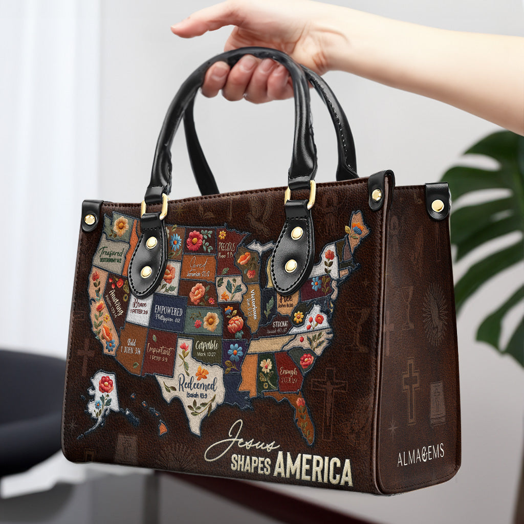 Jesus Shapes America - Bolso de Cuero - IND02