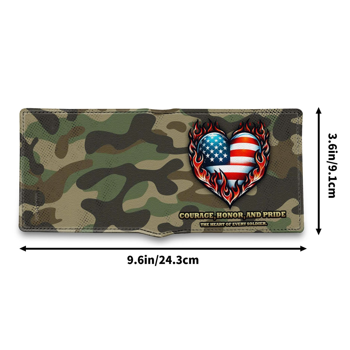 The Heart Of Every Soldier - Men's Leather Wallet - IND07