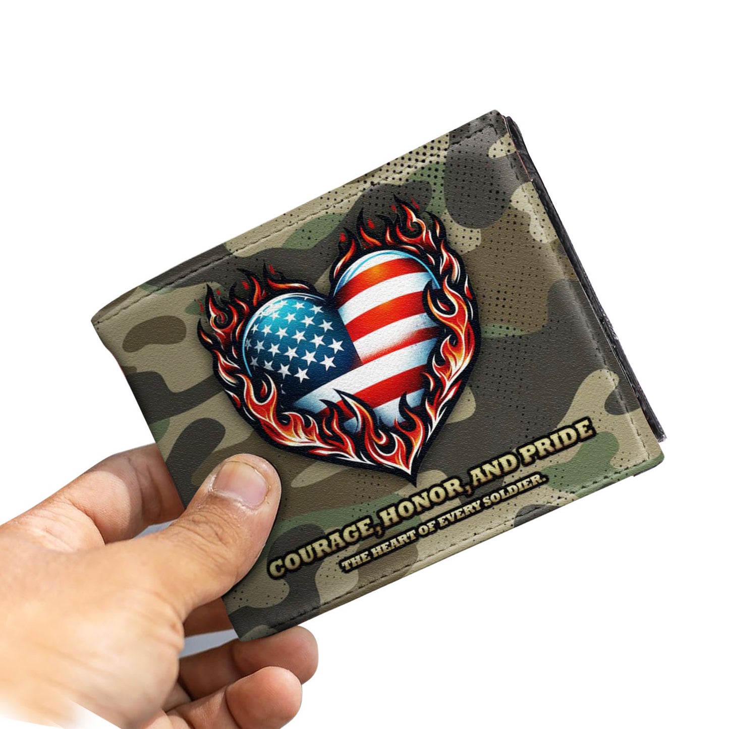 The Heart Of Every Soldier - Men's Leather Wallet - IND07