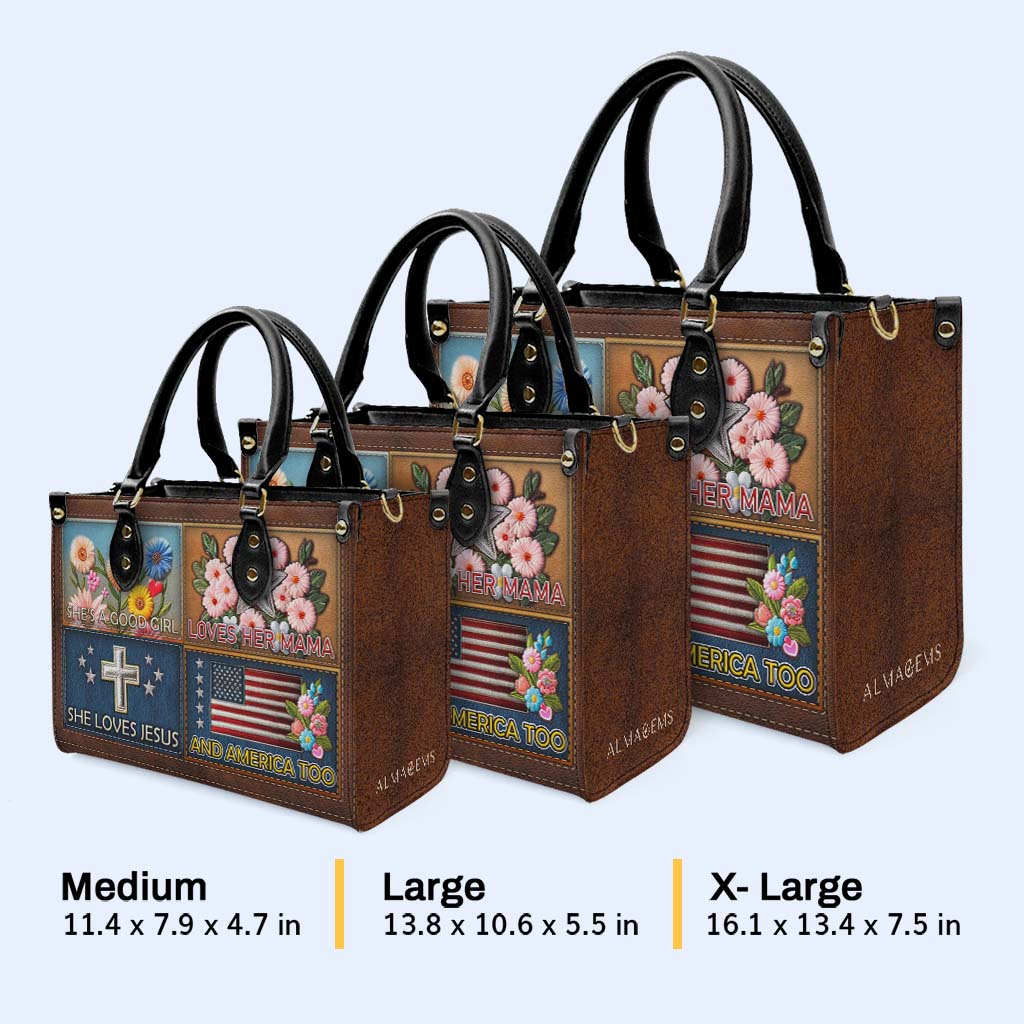 Elle est une bonne fille - Sac à main en cuir - IND14