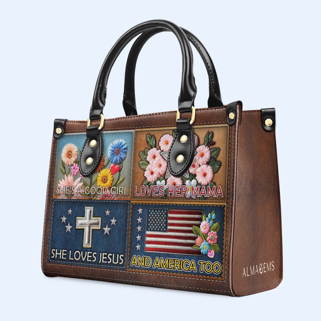 Elle est une bonne fille - Sac à main en cuir - IND14