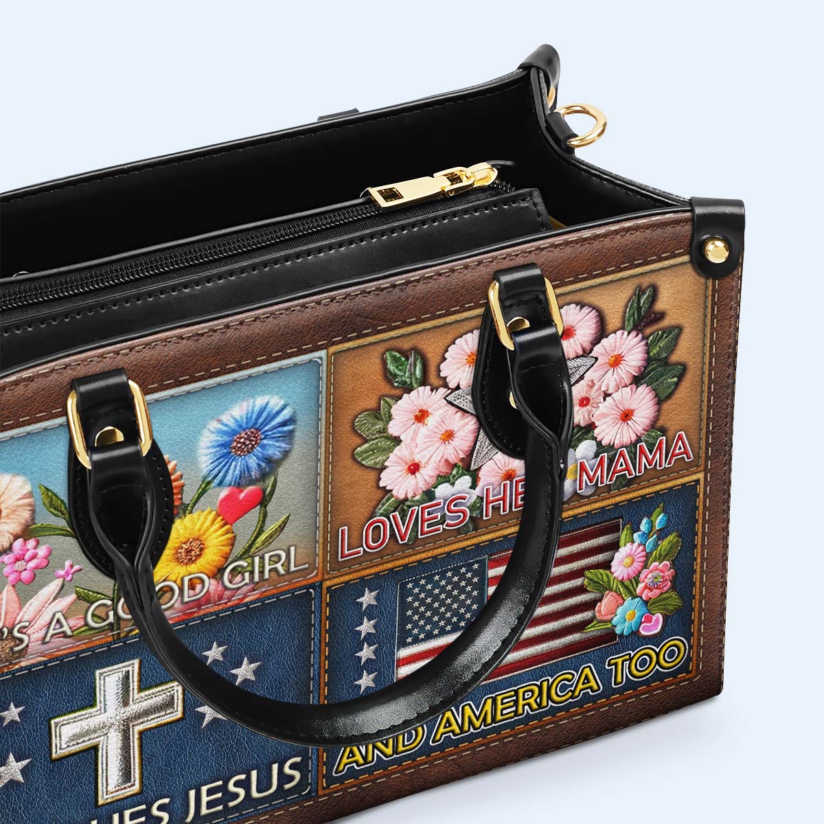Elle est une bonne fille - Sac à main en cuir - IND14