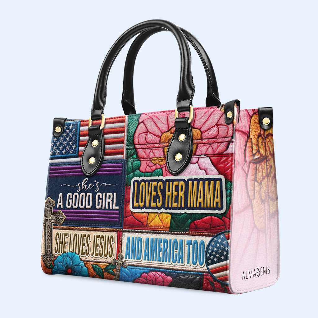 Elle est une bonne fille - Sac à main en cuir - IND19