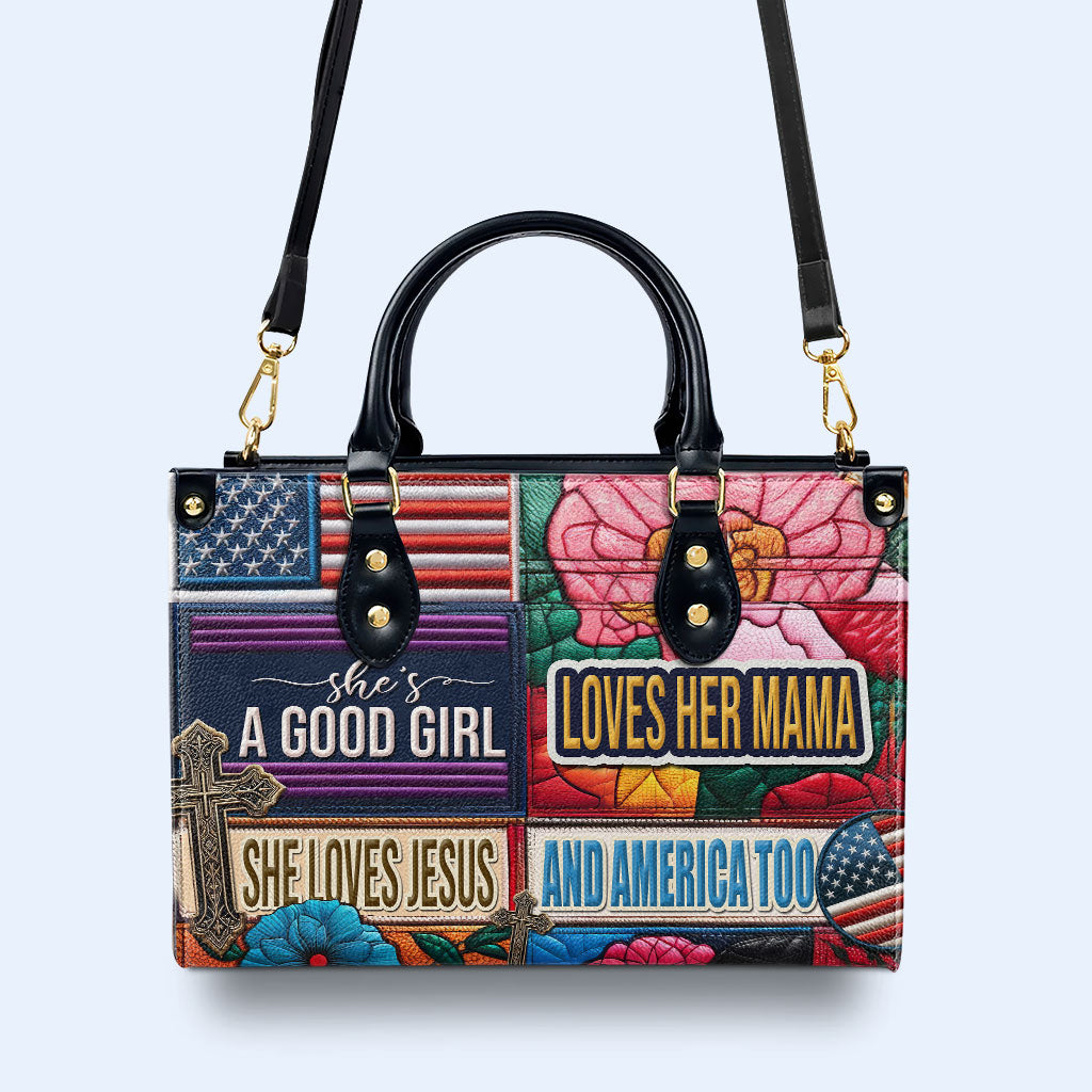 Elle est une bonne fille - Sac à main en cuir - IND19