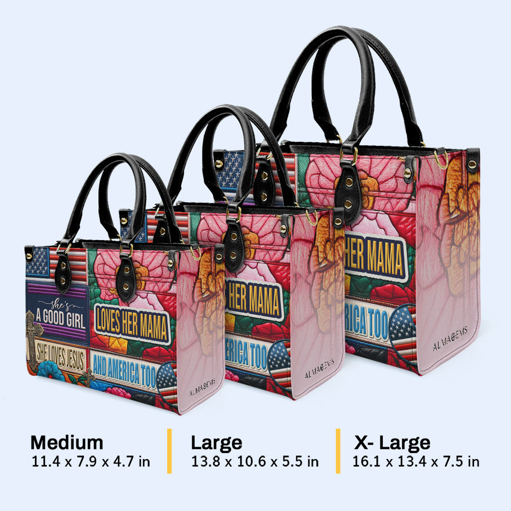Elle est une bonne fille - Sac à main en cuir - IND19