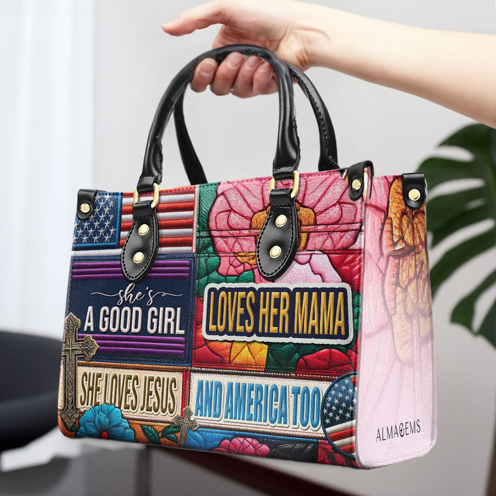 Elle est une bonne fille - Sac à main en cuir - IND19