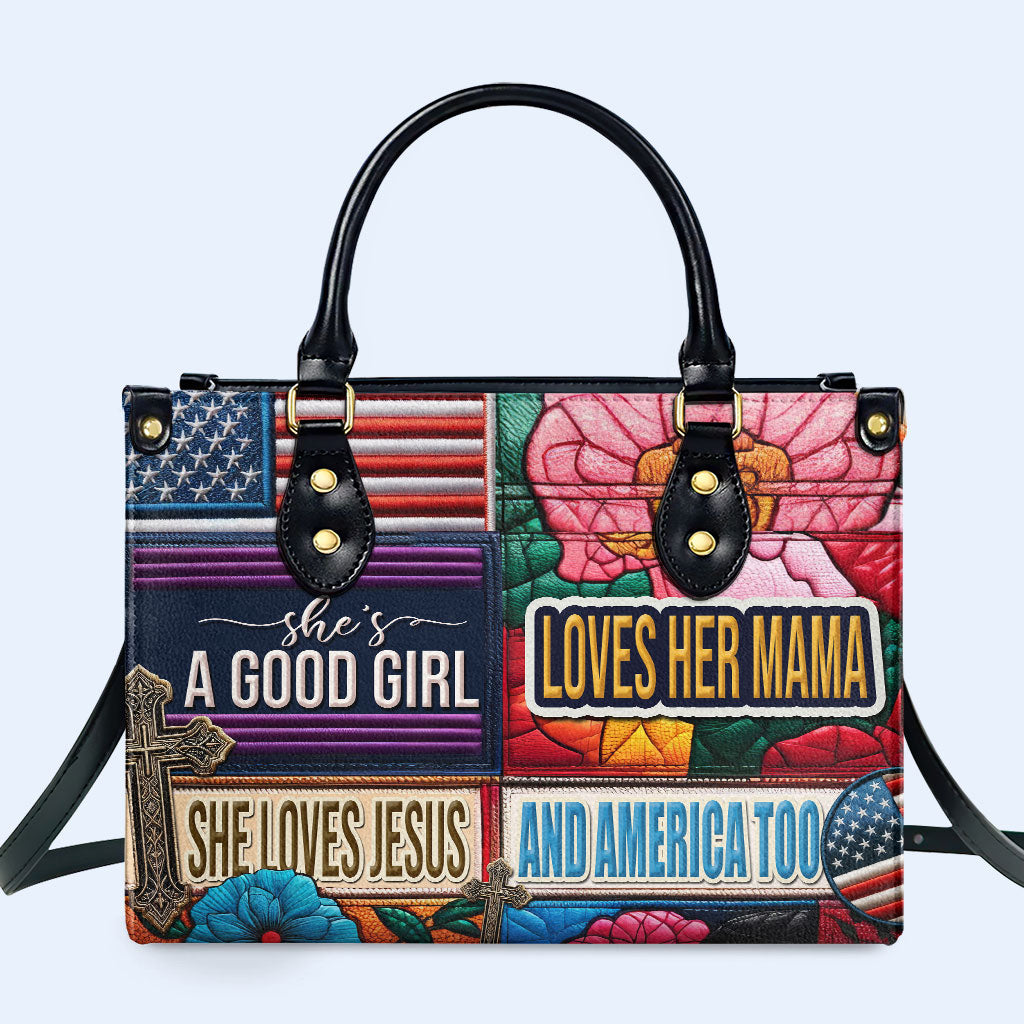 Elle est une bonne fille - Sac à main en cuir - IND19