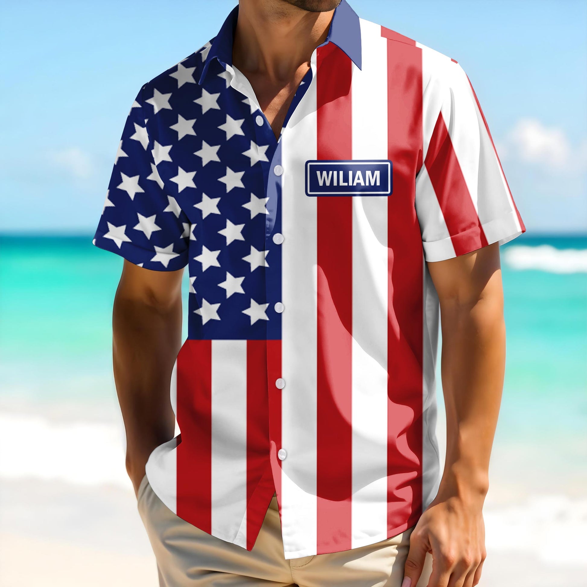 Celebrate Patriotic Spirit with American Flag Design