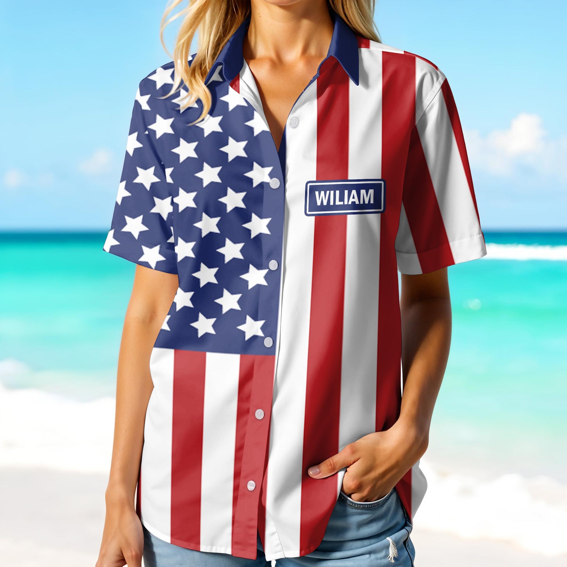 Celebrate Patriotic Spirit with American Flag Design