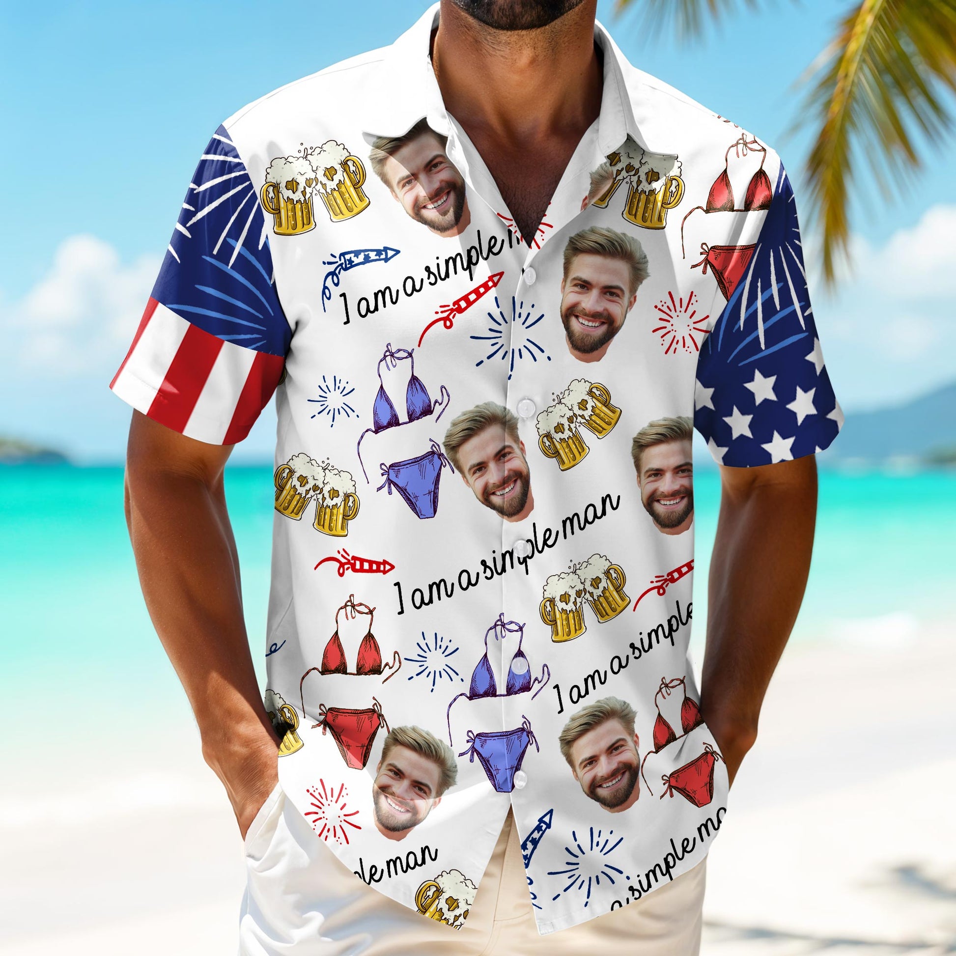 I Am A Simple Man, Beer Mugs And Boxer Briefs Design