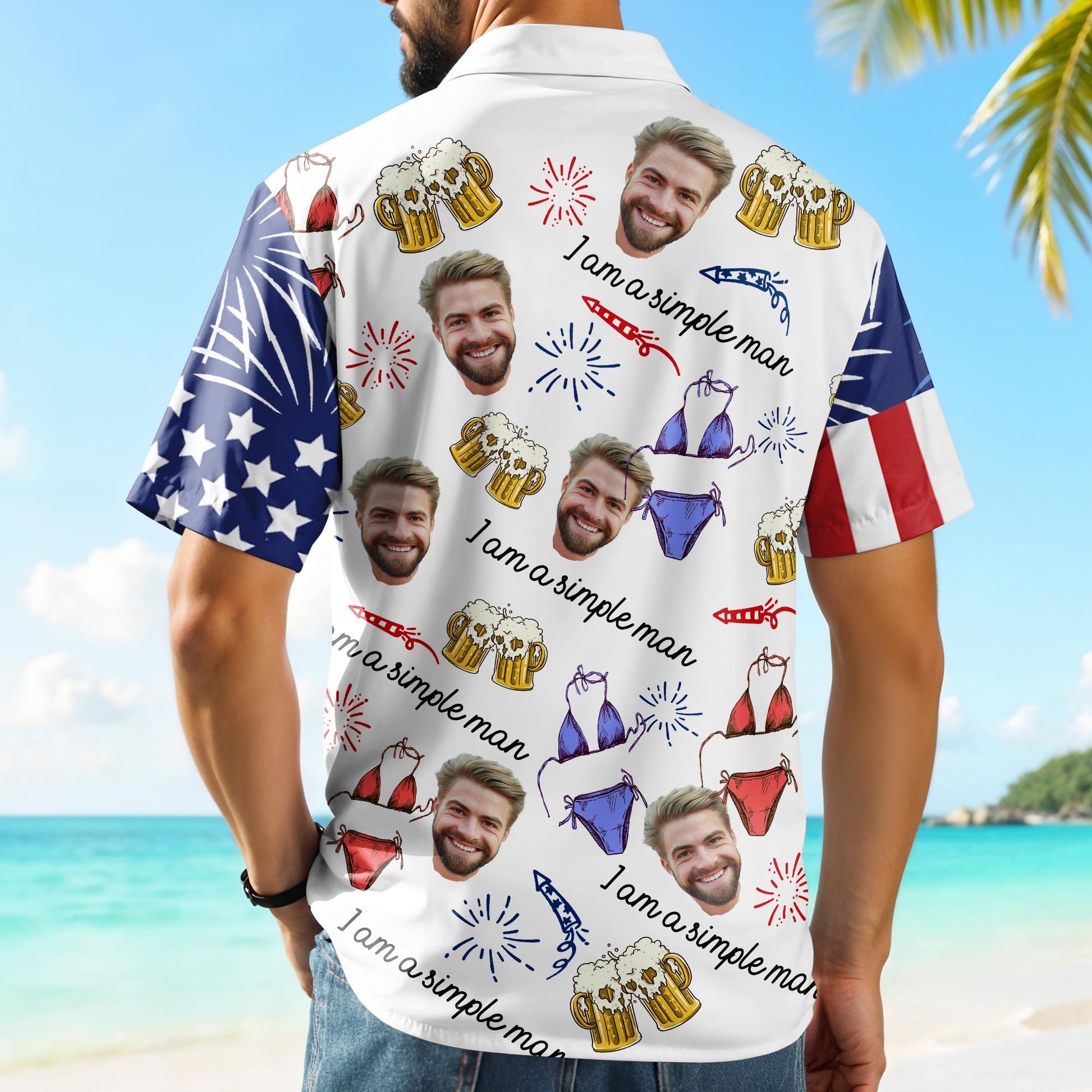 I Am A Simple Man, Beer Mugs And Boxer Briefs Design